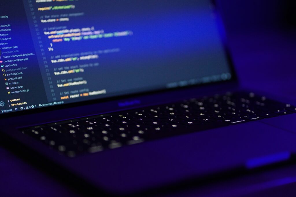 Almeida law group | laptop with coding on the screen